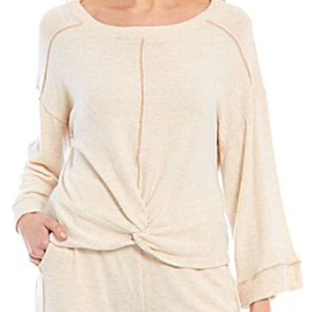 Coco + Jaimeson Twist knot front sweater NWT - image 1